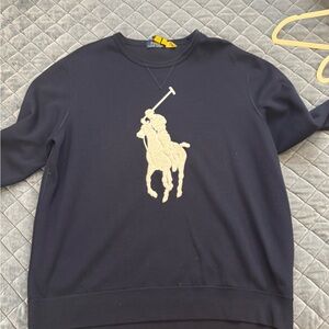 Ralph Lauren Men's Navy Crewneck Sweater